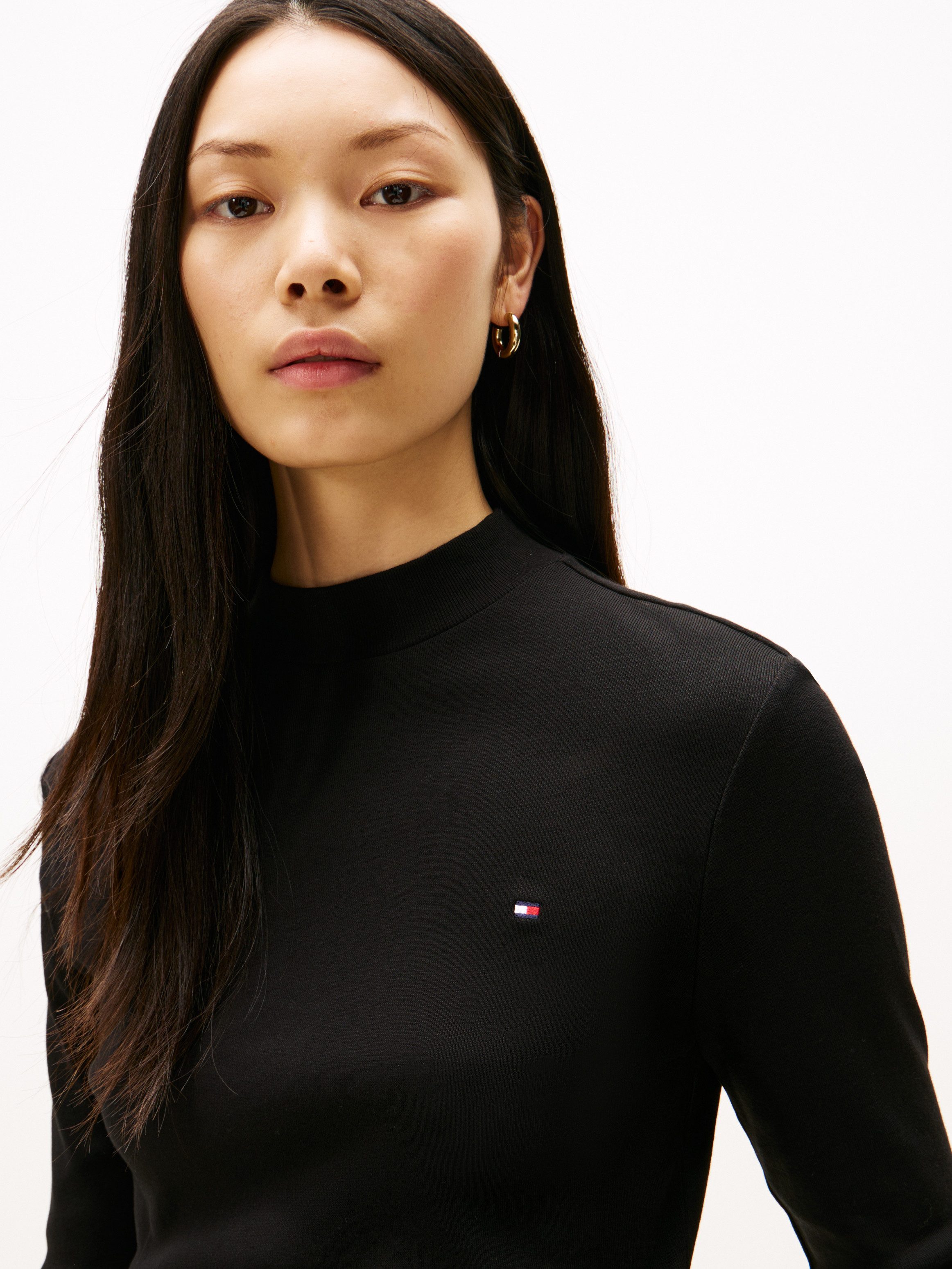 Tommy Hilfiger Langarmshirt SLIM CODY MOCK-NK LS günstig online kaufen