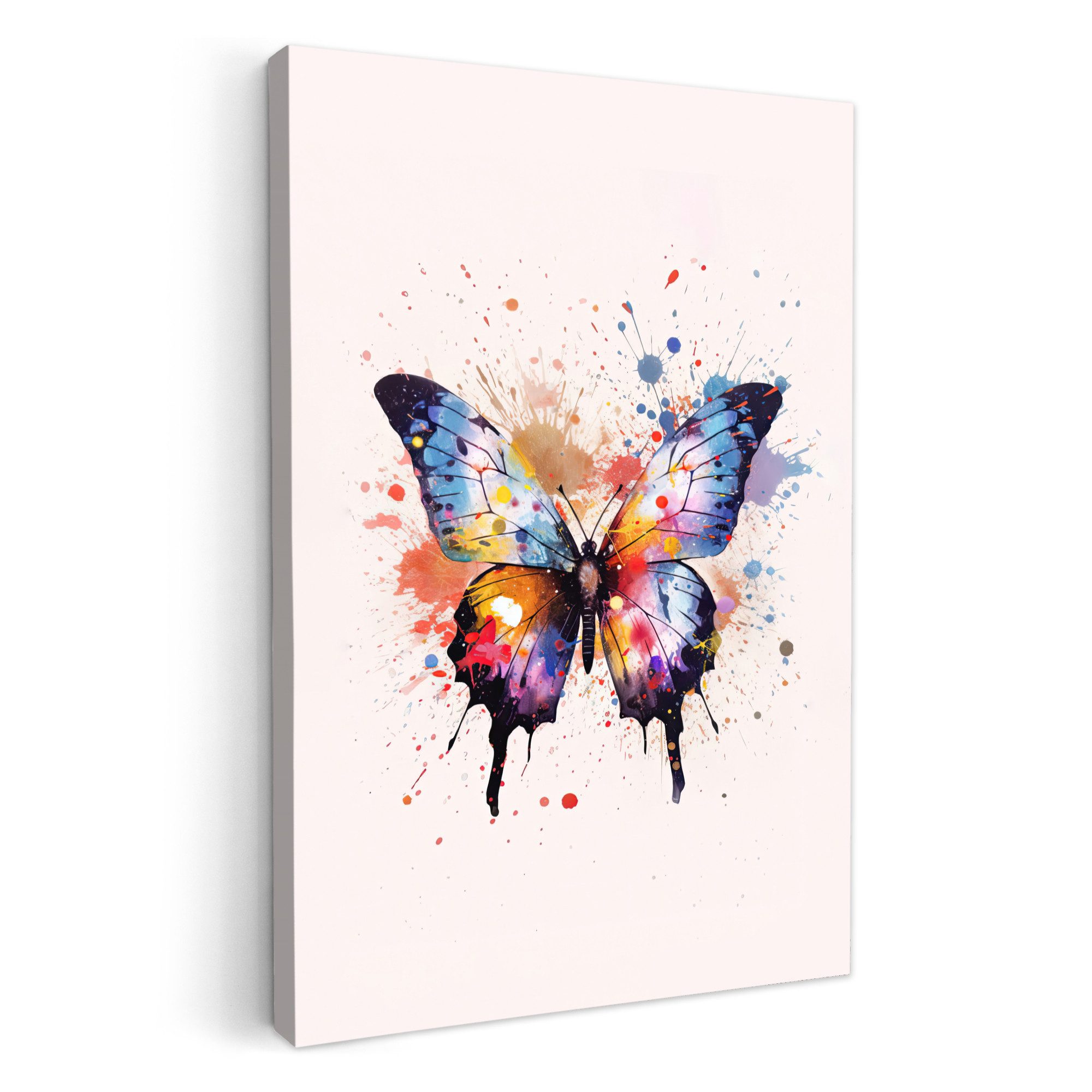 OneMillionCanvasses® Leinwandbild Schmetterling - Rosa - günstig online kaufen