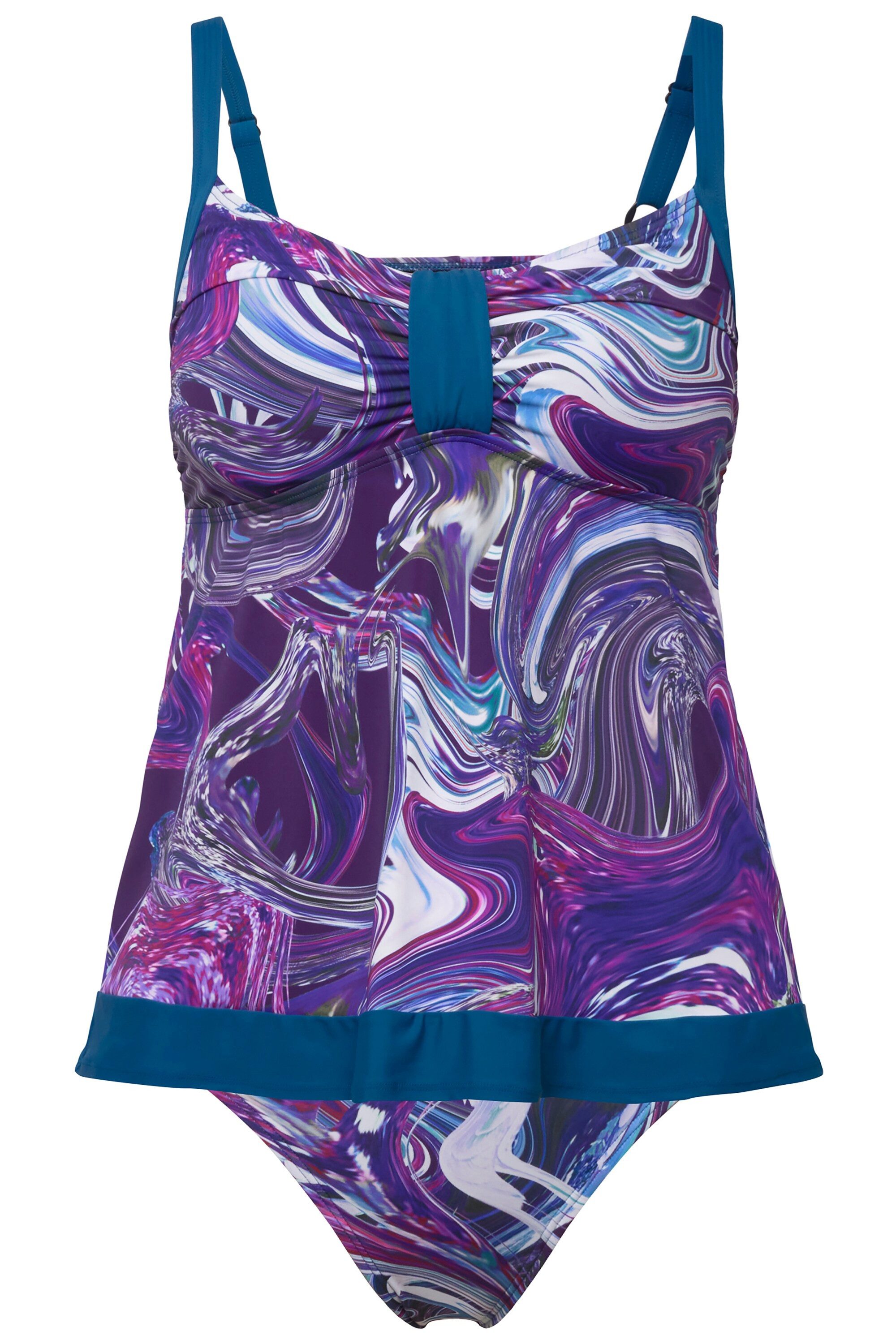 Ulla Popken Tankini Tankini Marmormuster Softcups günstig online kaufen