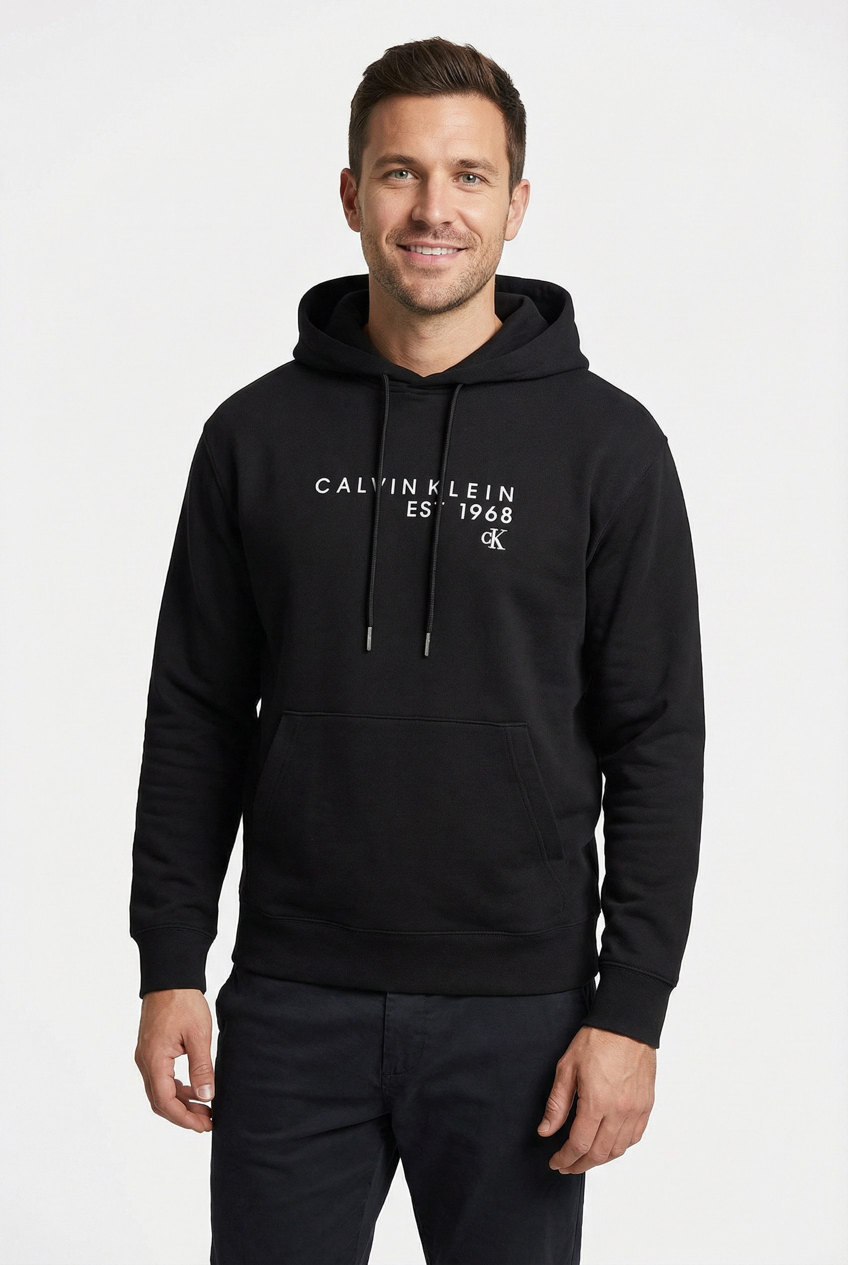 Calvin Klein Jeans Kapuzensweatshirt CALVIN 1968 GRAPHIC Regular fit mit Kapuze mit Kordelzug