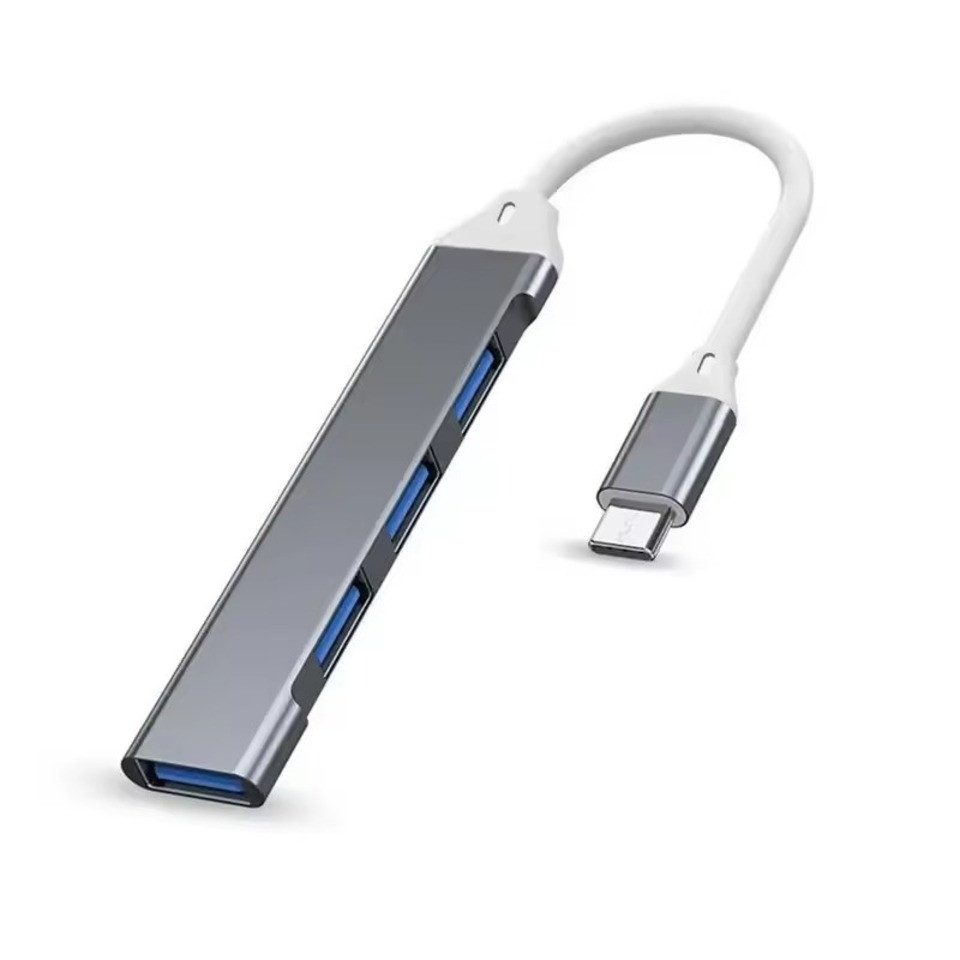 4-Port USB 3.0 Hub, Typ-C-Splitter, 5 Gbit/s für PC & Zubehör Computer-Kabel