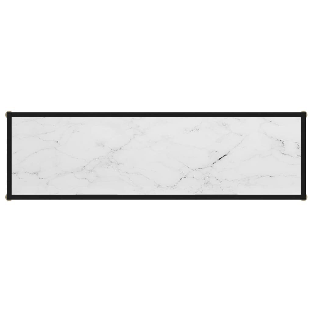 Konsolentisch Beistelltisch cm furnicato Weiß 120x35x75 (1-St) Hartglas