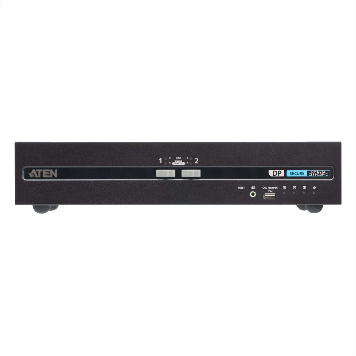 Aten CS1142DP4C 2-Port USB DisplayPort Dual Display Secure KVM Switch ...
