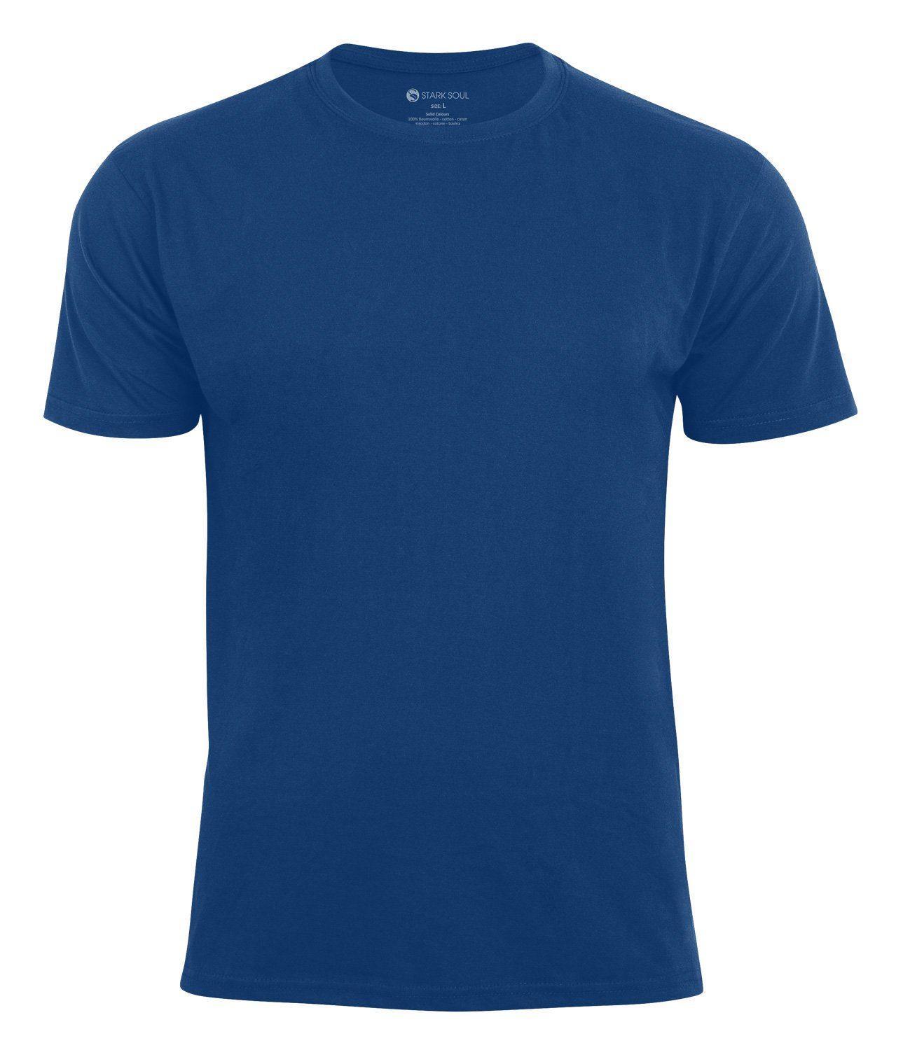 Stark Soul® T-Shirt T-Shirt, Marineblau 2er Baumwolle Pack