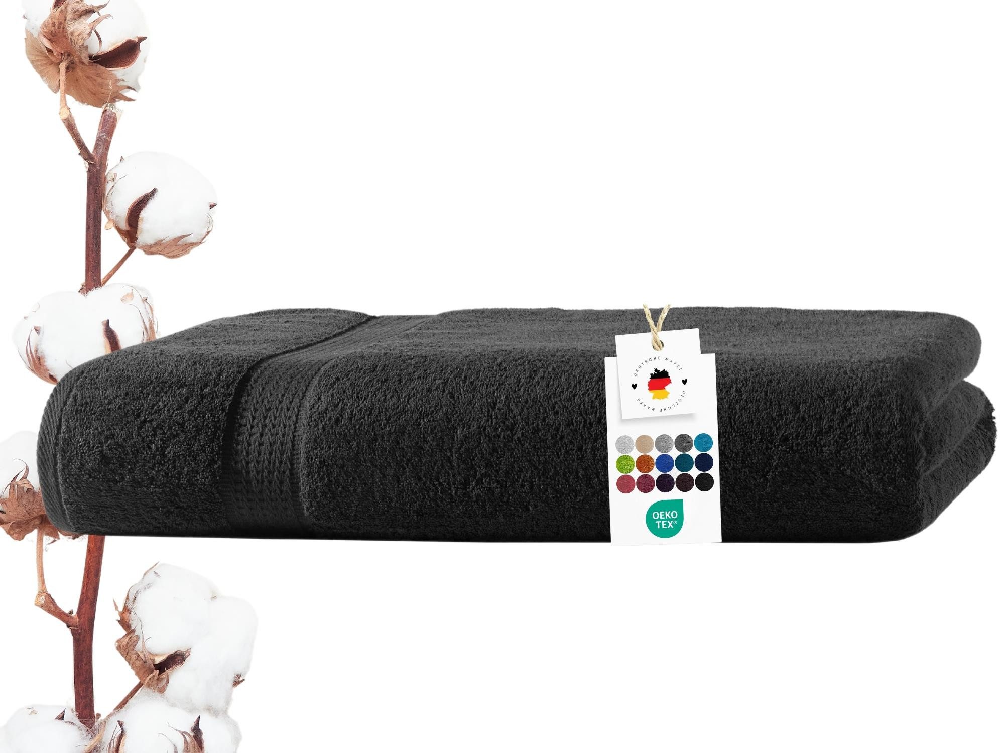 Carpe Sonno Badetücher 100x150 cm 100% Baumwolle Handtuch 500 Gramm /m2 Frottier Duschtuch, Frottier (Packung, 1-St), Extra Soft & Weich, Saugfähig, Schwer, Atmungsaktiv, schnell trocknend