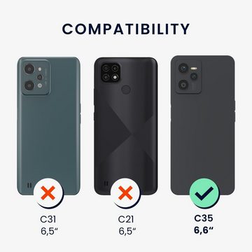 kwmobile Handyhülle Hülle für Realme C35, Backcover TPU - Soft Handyhülle mit verstärkten Ecken - Handy Case