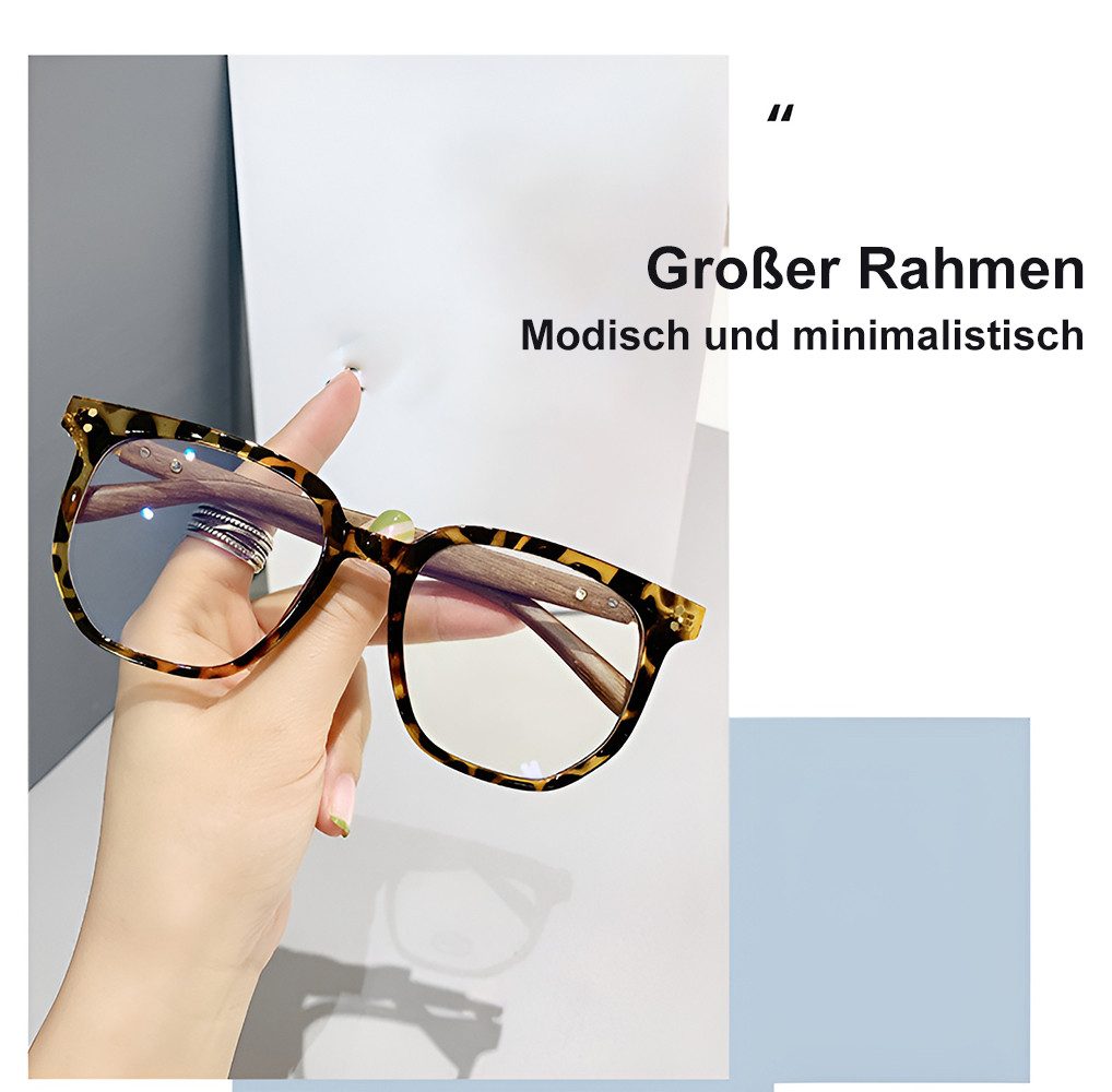 PACIEA Reading Glasses Women Men Anti Blue Light Oversized Full Rim Gaming Protection