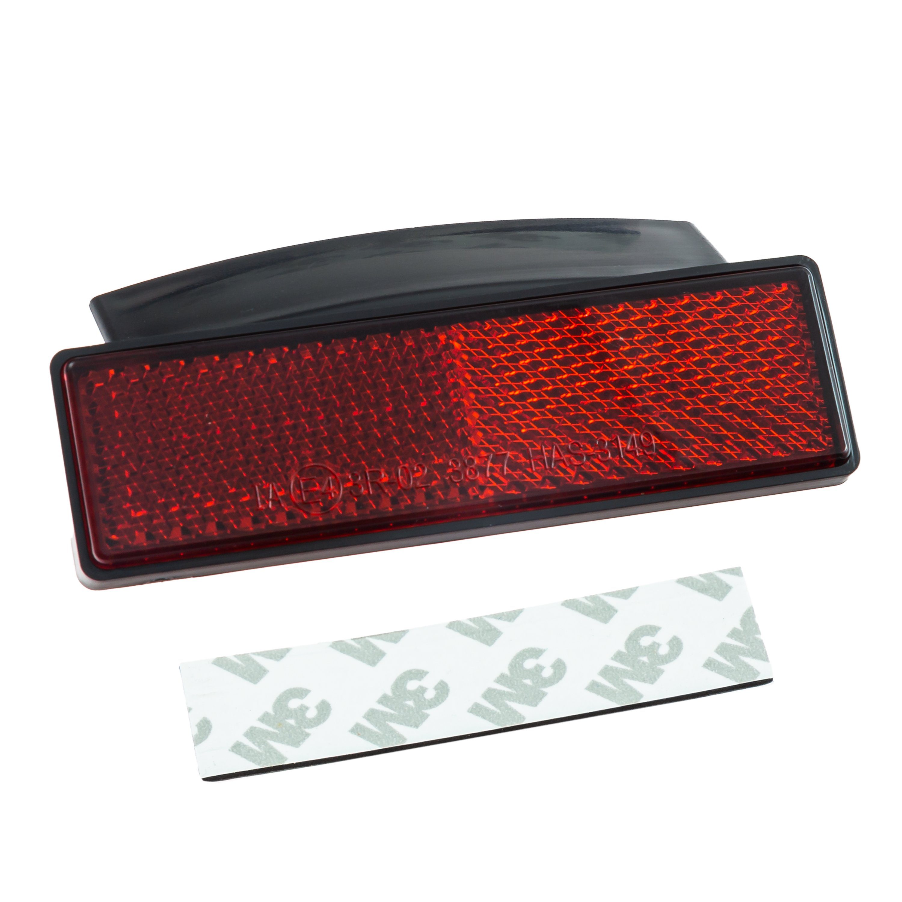 ZIEGER Katzenauge Rückstrahler "Fender" rot rechteckig 93x28 mm selbstklebend