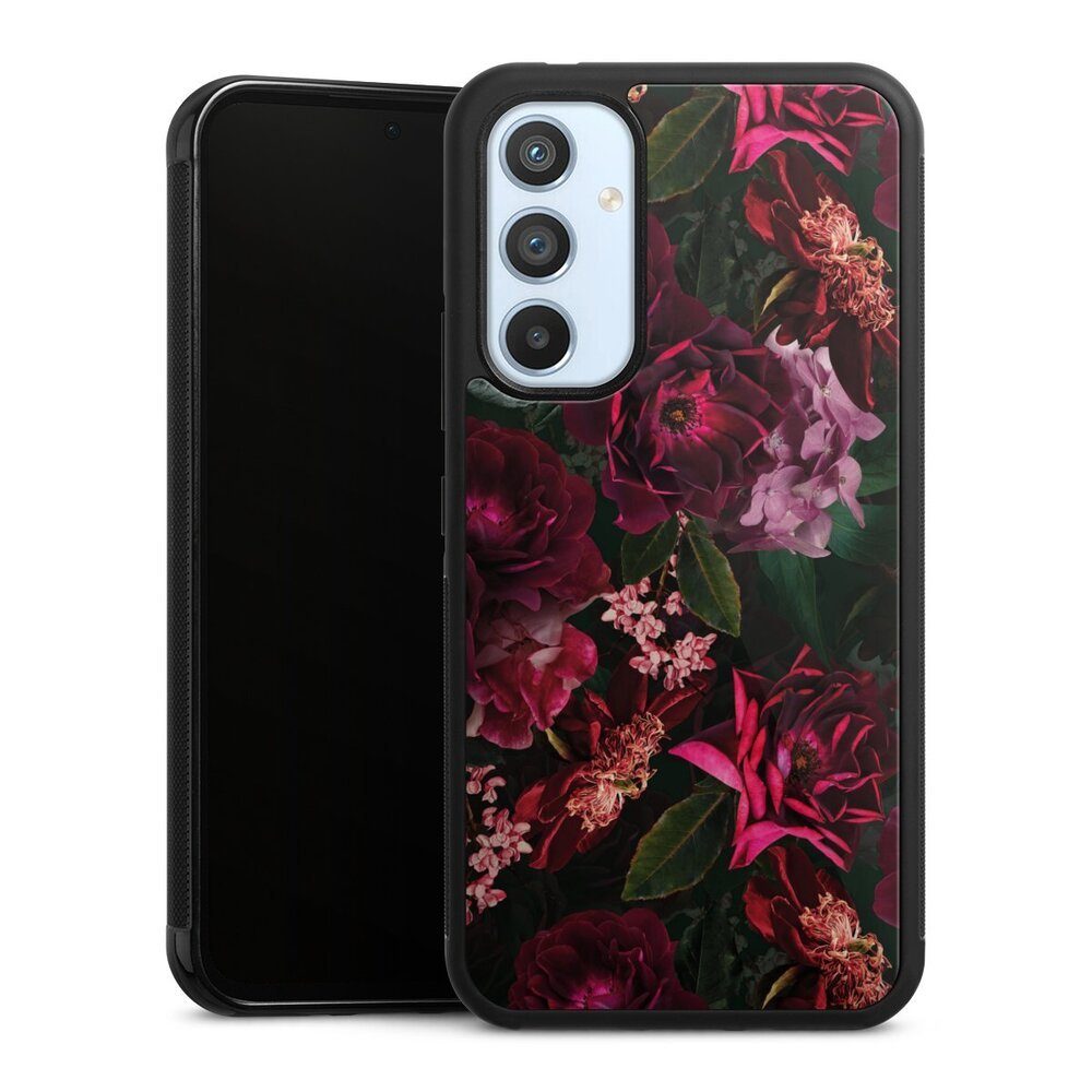 DeinDesign Handyhülle Rose Blumen Blüte Dark Red and Pink Flowers, Samsung Galaxy A54 5G Gallery Case Glas Hülle