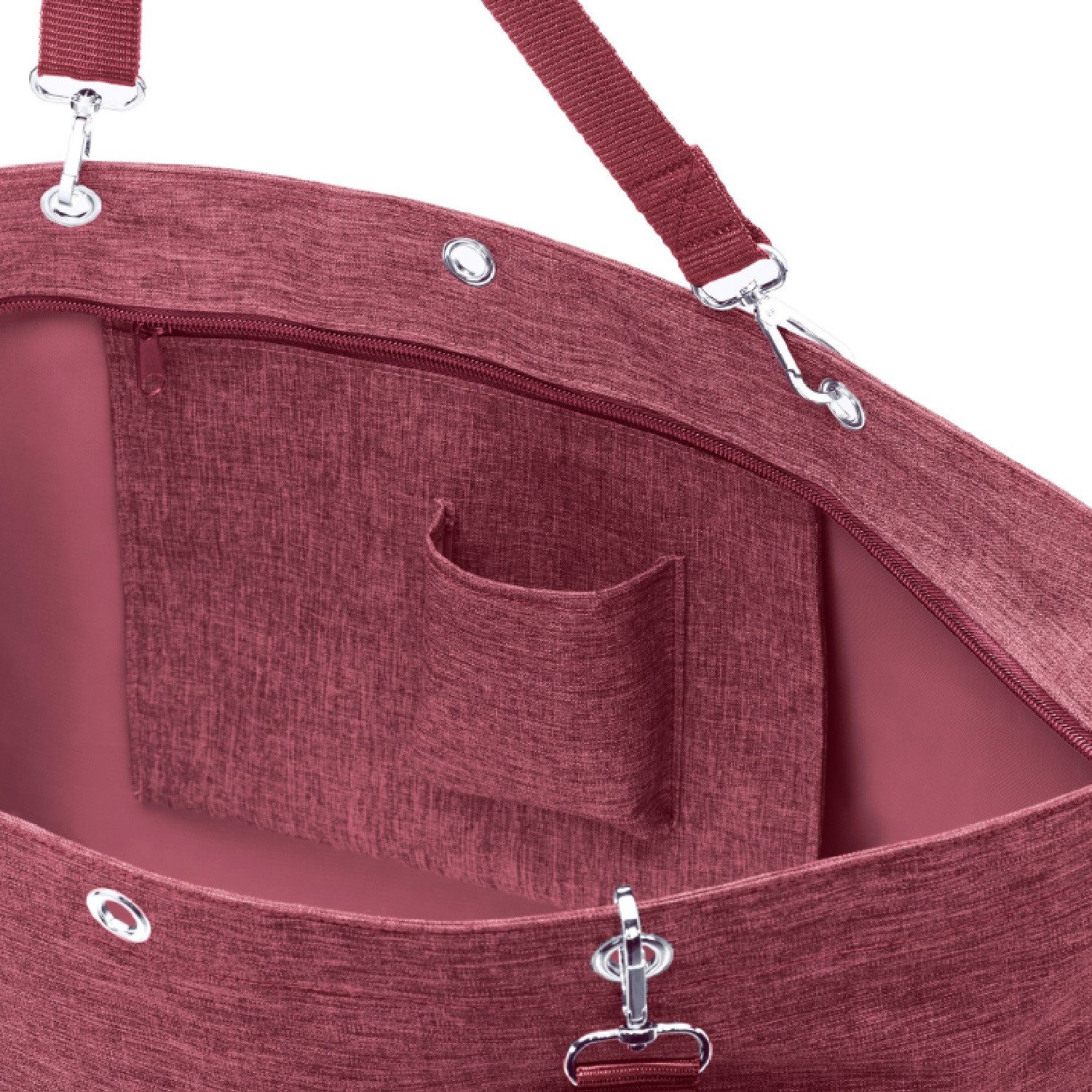 REISENTHEL® Shopper Shopper XL twist maroon ZU3104 – Bild 3 von 4