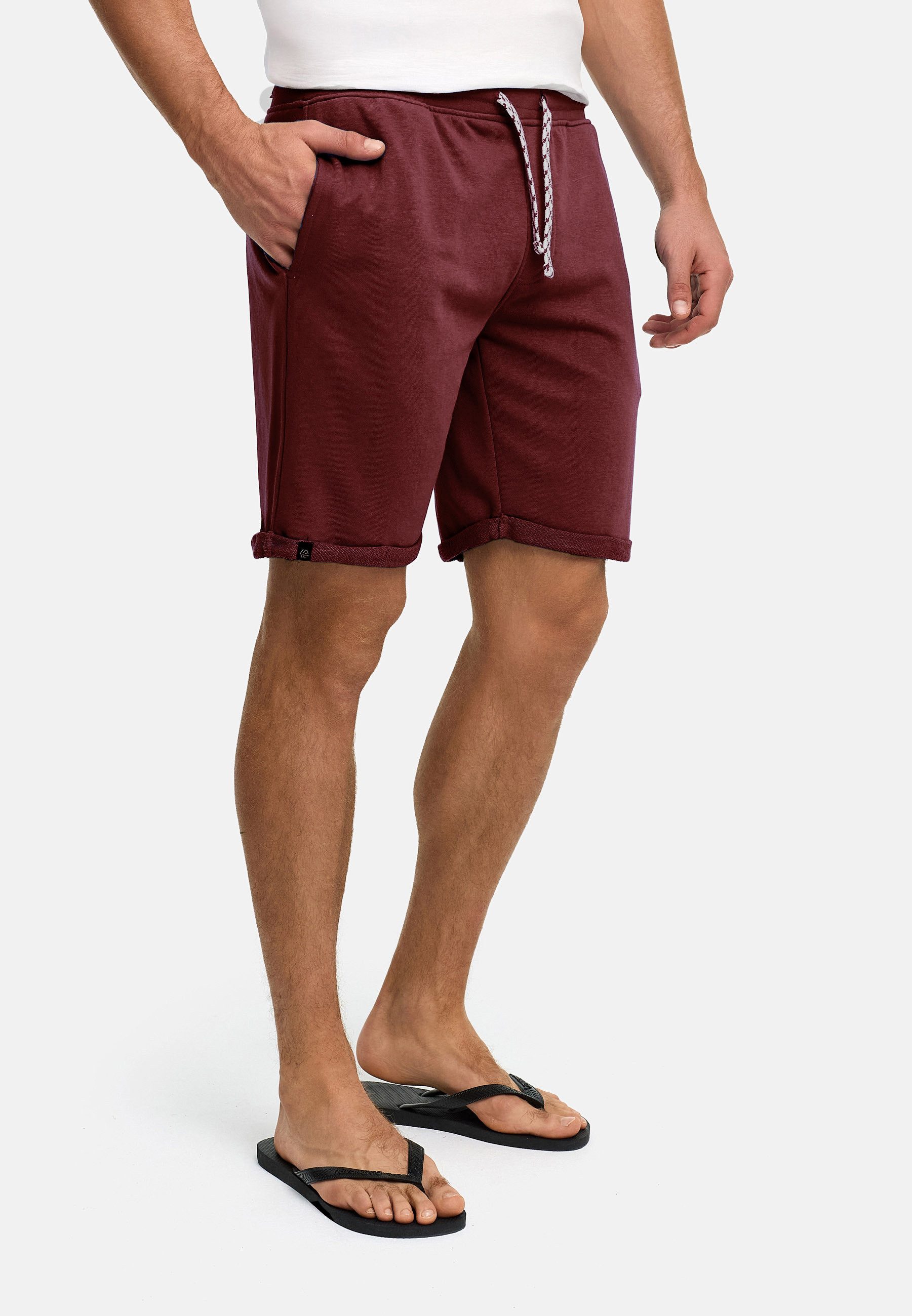 Indicode Sweatshorts Herren Aldrich Sweat Shorts Herrenshorts elastischer Bund mit Kordelzug