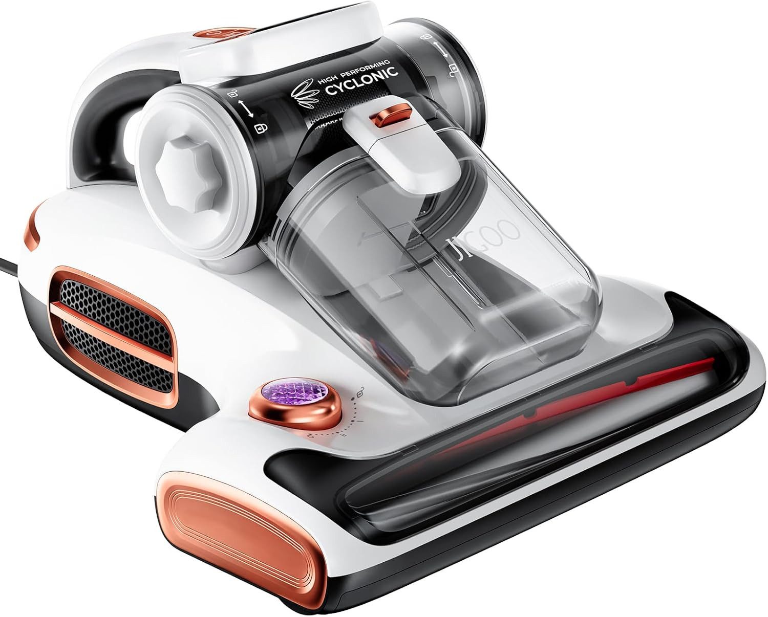 Jigoo Matratzenreinigungsgerät T600, 700,00 W, 60℃ 5s Schnellheizung Staubsammler, 72dB Leises Design ohne Lärm