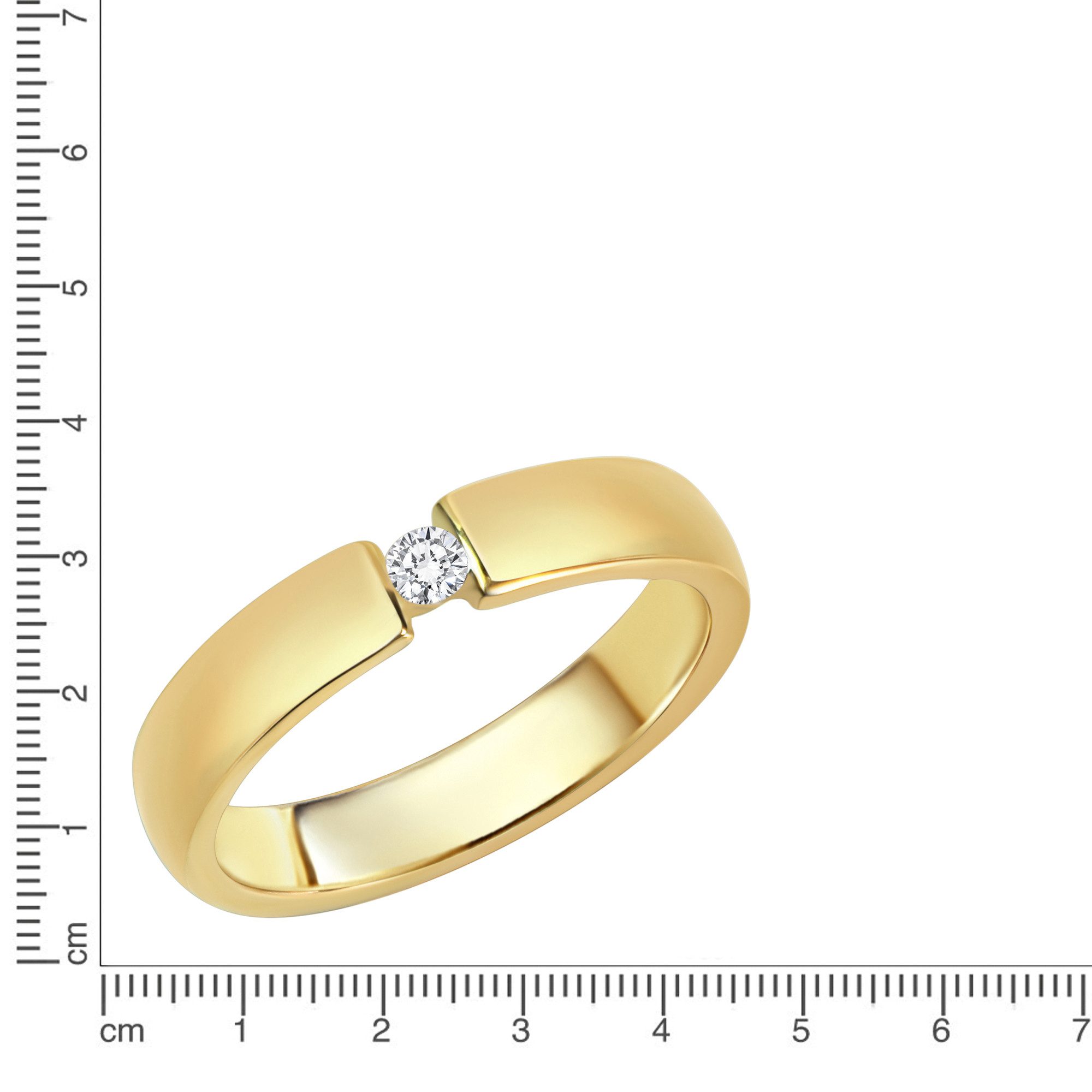 Diamonds by Ellen K. Fingerring Gold 375 mit 1x Brillant 0,05ct.
