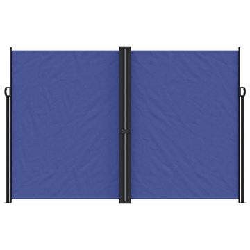 vidaXL Seitenmarkise Seitenmarkise Ausziehbar Blau 220x600 cm