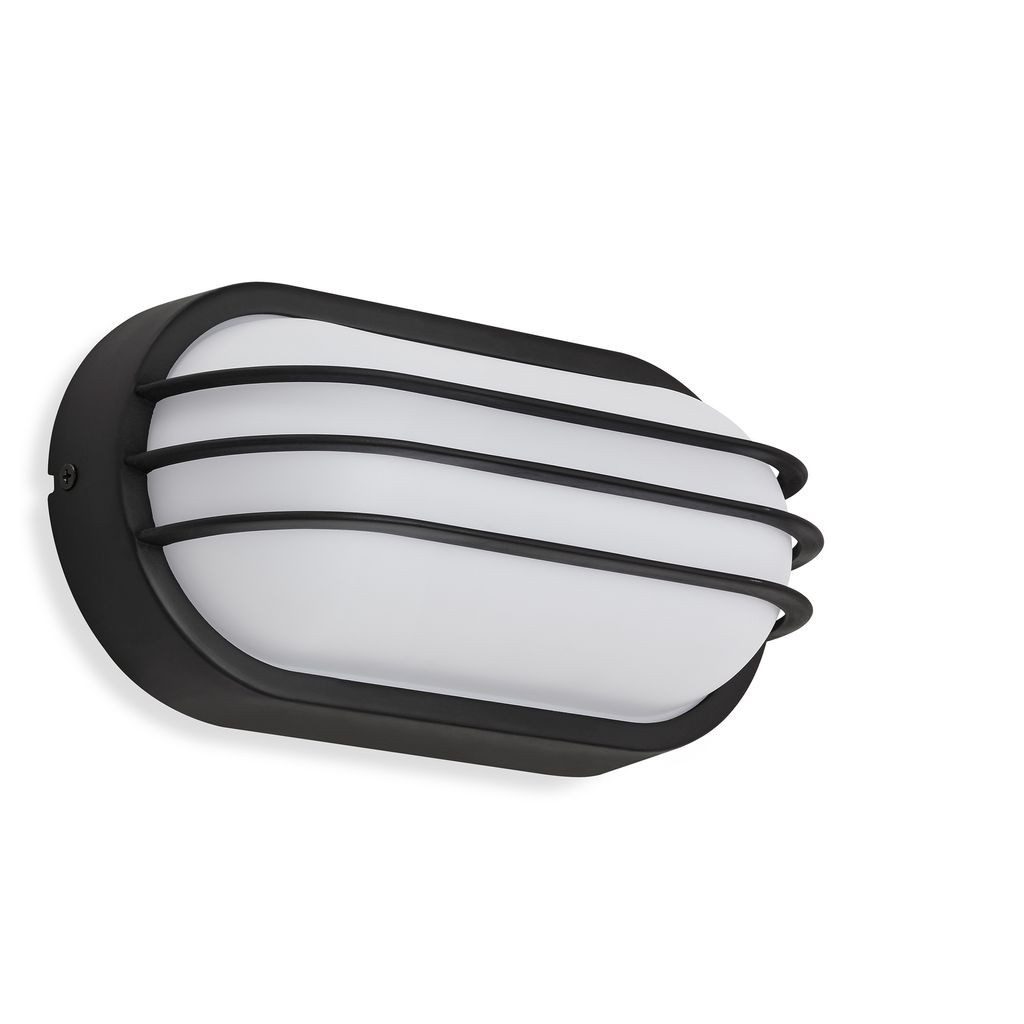 Telefunken Außen-Wandleuchte 315605TF, LED fest integriert, 2700K - Extra-Warmweiß, Wand Außenleuchte IP44 4000K 12W 1200lm 24x12x9cm