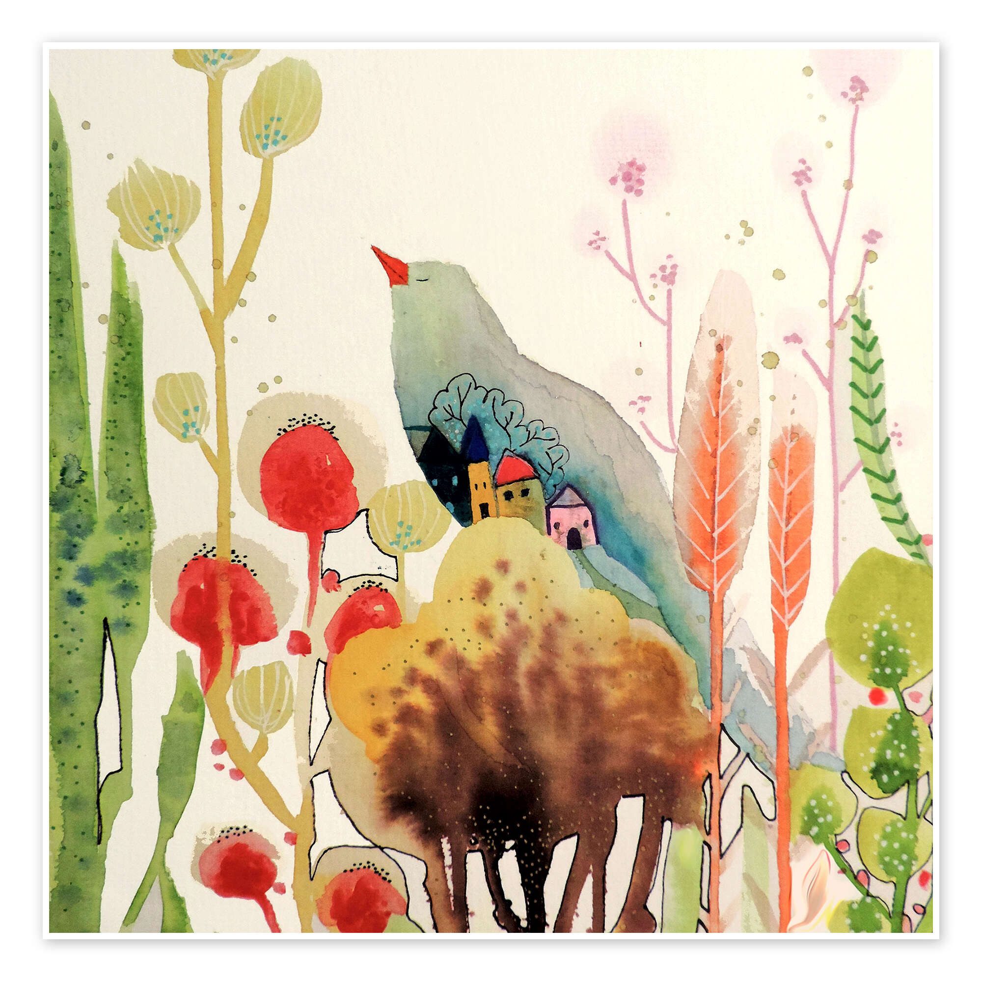 Posterlounge Wandbild Mein Zuhause, Sylvie Demers, erhältlich als Poster, Leinwandbild, Wandsticker oder Acrylglasbild