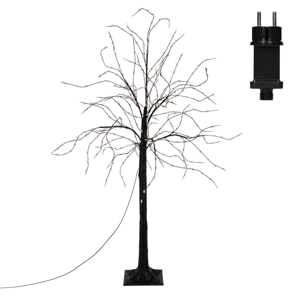 ECD Germany LED Baum Lichterbaum LED Beleuchtung Gartenleuchte Kunstbaum Weihnachtsdekobaum, Leuchtbaum mit 480 LEDsfür Innen & AußenWarmweiß