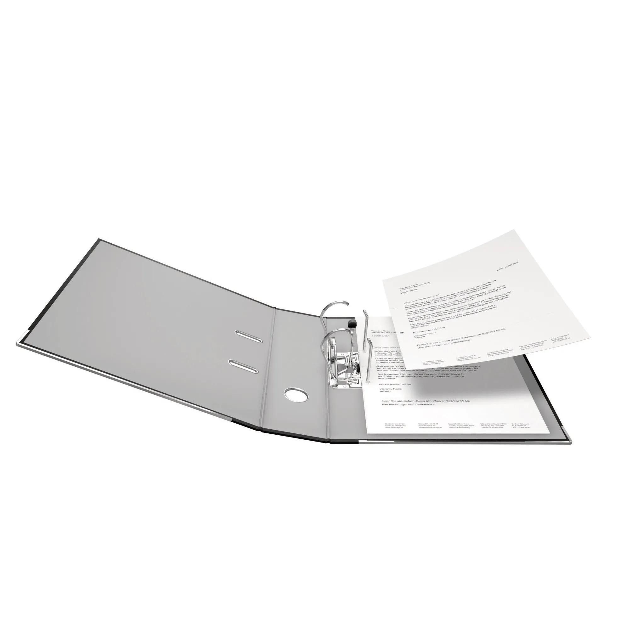 Falken Aktenordner 20x PP-Color-Ordner A4 Rücken 80mm + Einsteckschild Schwarz 09984089F, Ordner PP