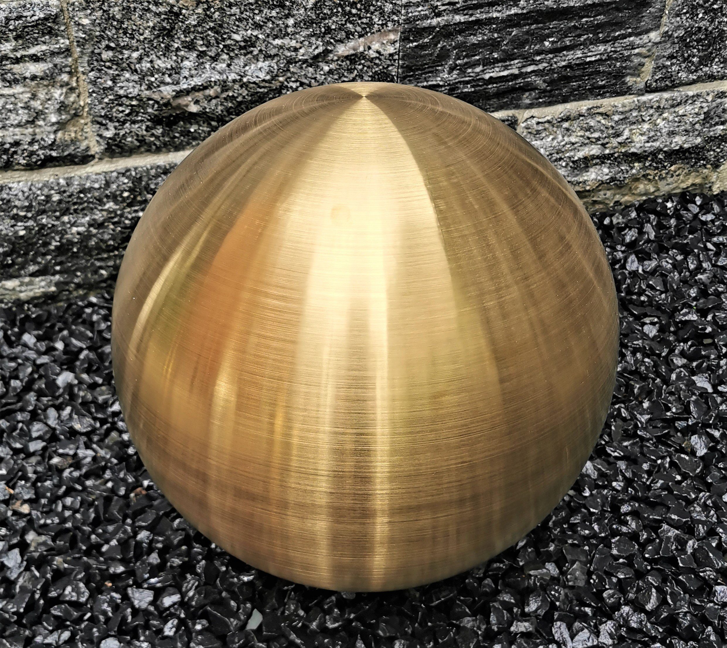 Jürgen Bocker - Gartenambiente Dekokugel Dekorationskugel Edelstahl Gold matt 15-50 cm Gartendekoration