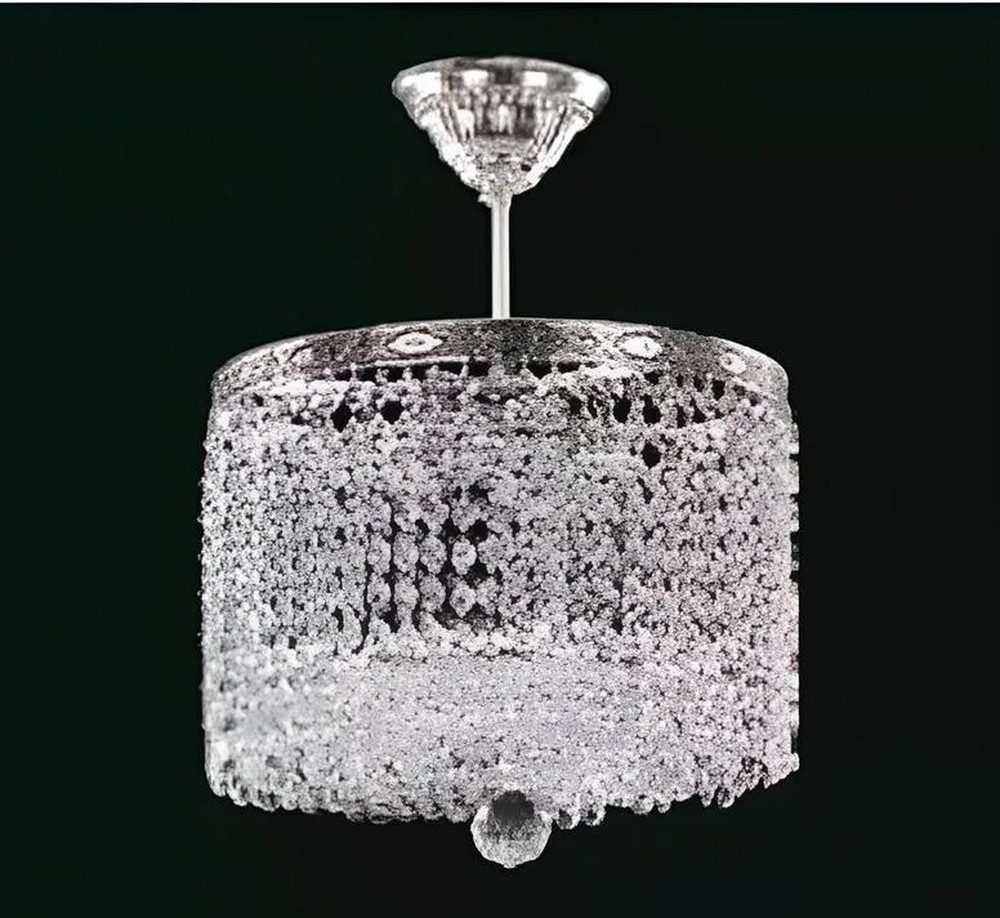 JVmoebel Kronleuchter Luxus Deckenlampe aus transparentem Kristall mit elegantem Design, Leuchtmittel wechselbar, Made in Europa