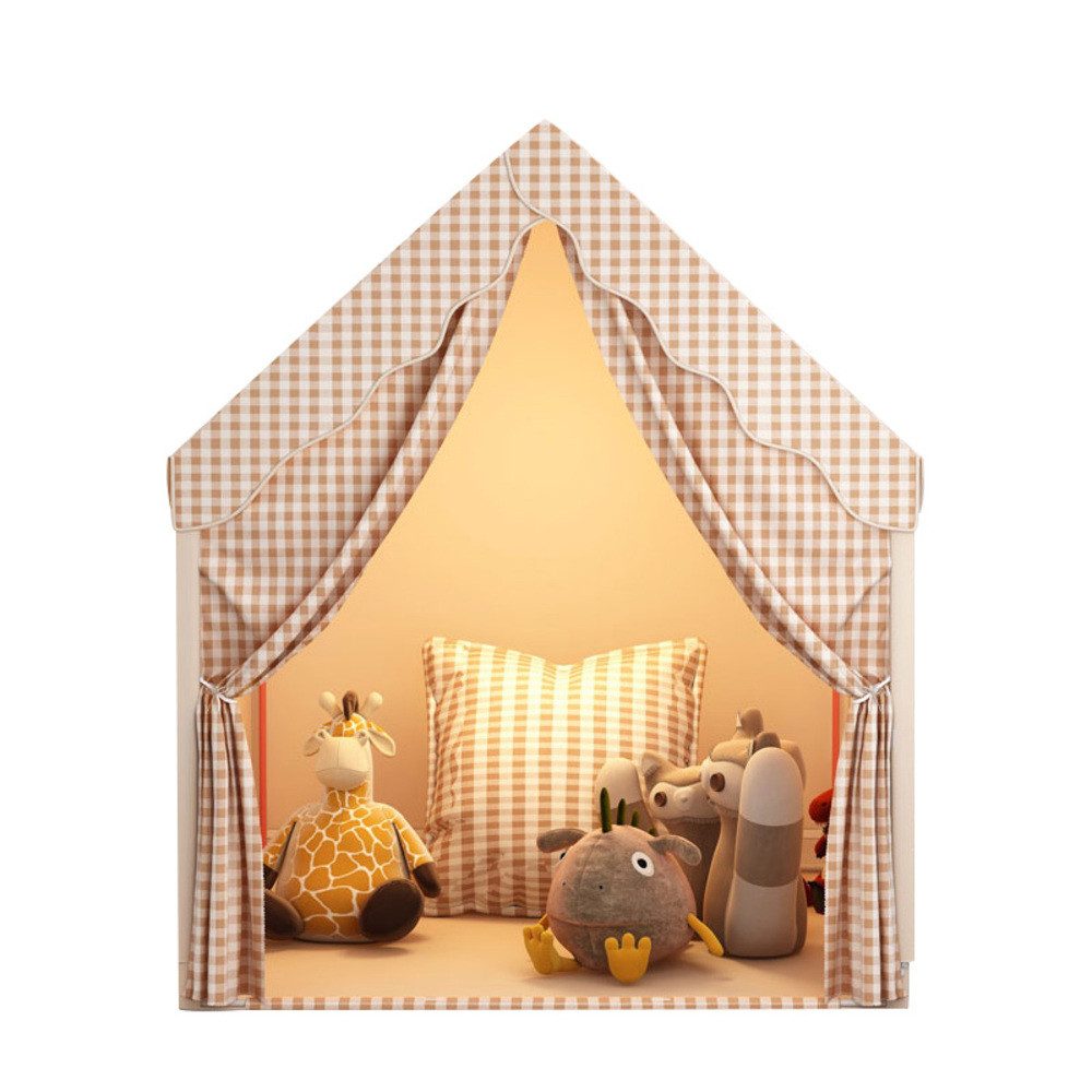 JEOBEST Spielzelt Kinderzelt mit 2 Eingängen, 105x120x128cm Großes Spielhaus Kinderspielhaus, Geschenk für Kinder, Zelt für Indoor & Outdoor