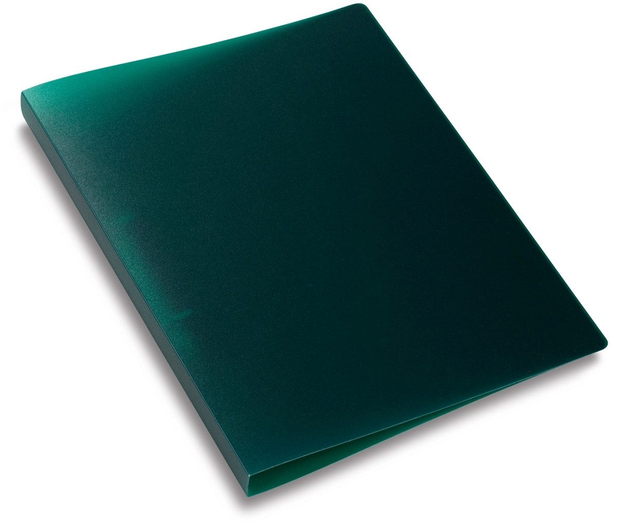 Präsentationsordner Ringbuch A4 2 Ringe 25mm transluzent dunkelgrün