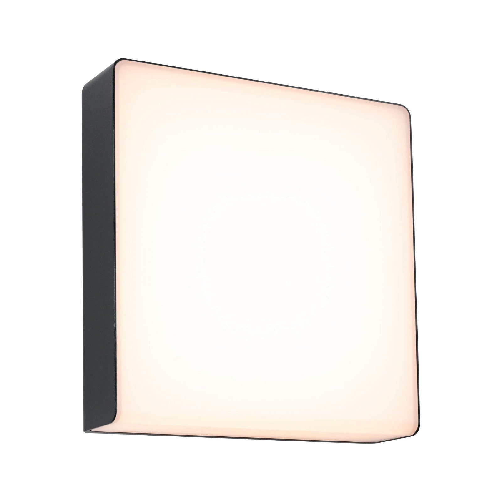 Paulmann LED Außen-Wandleuchte Azalena IP44 250x97mm 3000K 8,5W 700lm 230V Kunststoff, Aluminium, Warmweiß, Bewegungsmelder mit Hochfrequenz-Sensor IP44