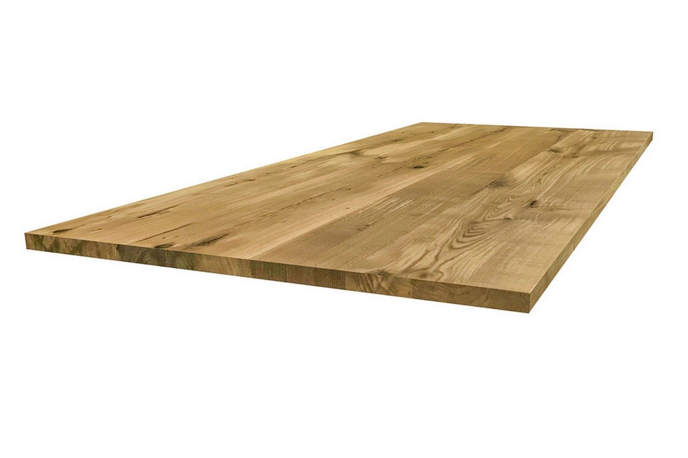 Tischhelden Tischplatte Tischplatte 3 cm Asteiche massiv gerade Kante ab 6