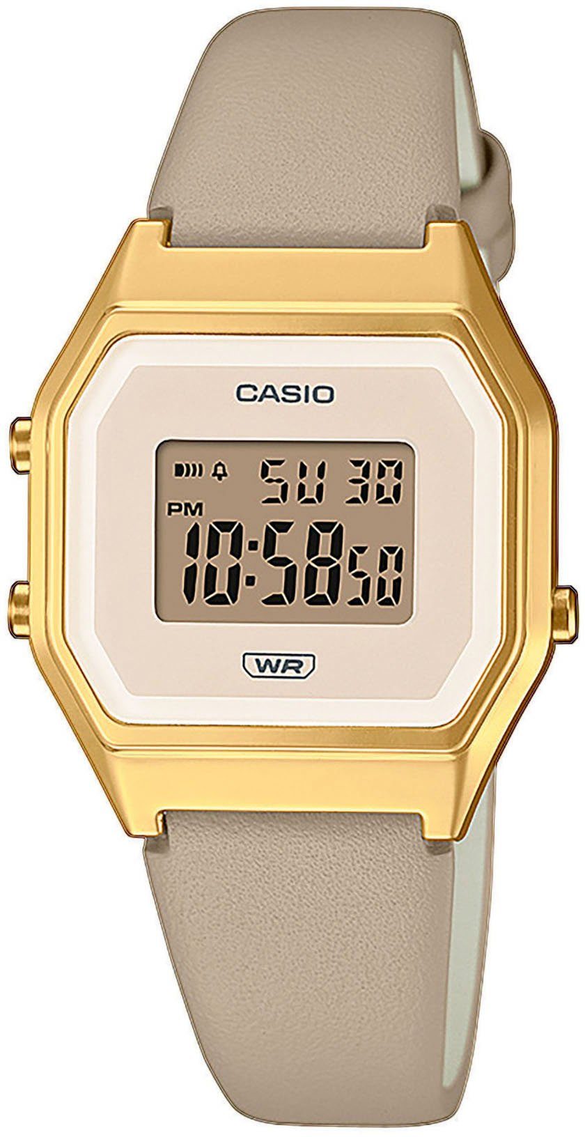 CASIO VINTAGE Chronograph LA680WEGL-5EF, Gehäuse aus ca. 33/28 Gehäuse mm Resin