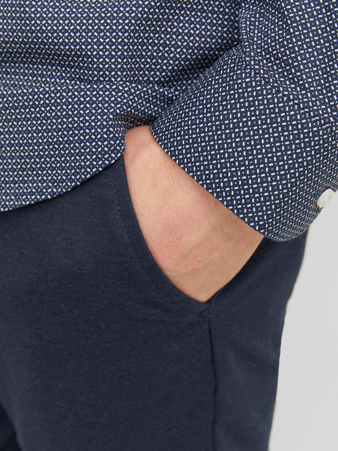 Jack & Jones Chinohose JPSTMARCO – Chinohose mit mittlerer Taille, Slim Fit, bequem unifarben, modisch, slim fit, Web