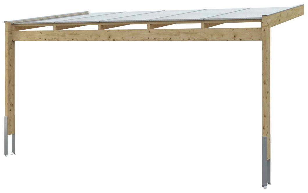 Skanholz Terrassendach Novara, BxT: 557x309 cm, Bedachung Doppelstegplatten, BxT: 557x309 cm