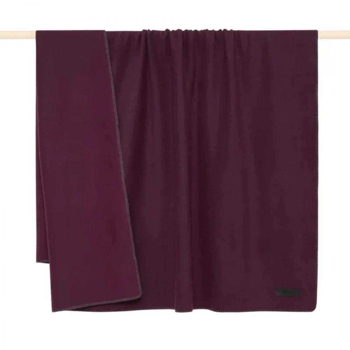 Wohndecke Proflax Decke Fleece Bordeaux (160x200cm), PAD