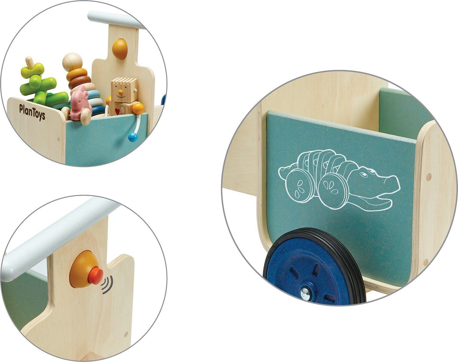 Plantoys Rutscherauto Rutscher mit Lieferkorb Orchard