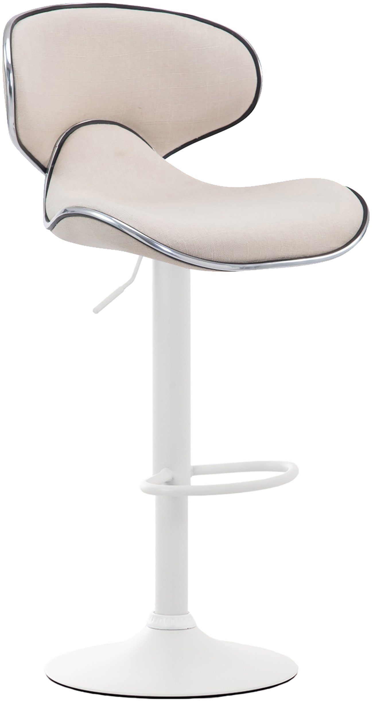 Barhocker Barhocker Las Vegas V2 Stoff weiß