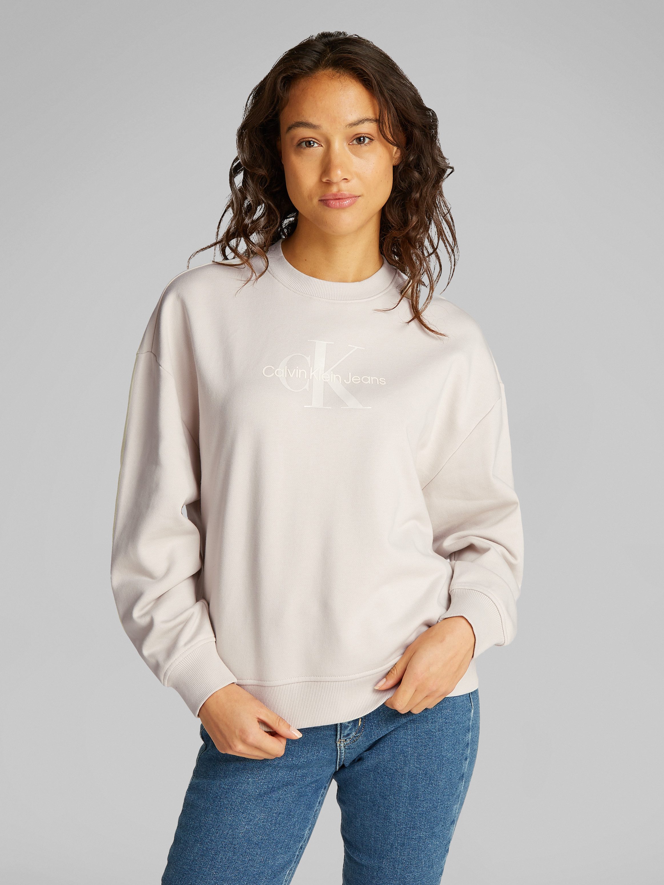 Calvin Klein Jeans Sweatshirt GLOSSY MONOLOGO günstig online kaufen