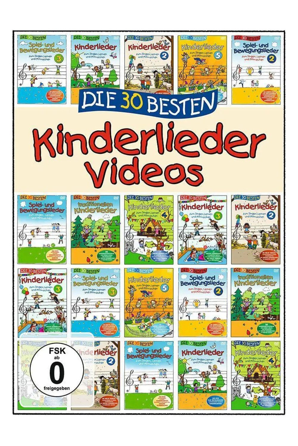 DVD Die 30 besten Kinderlieder Videos