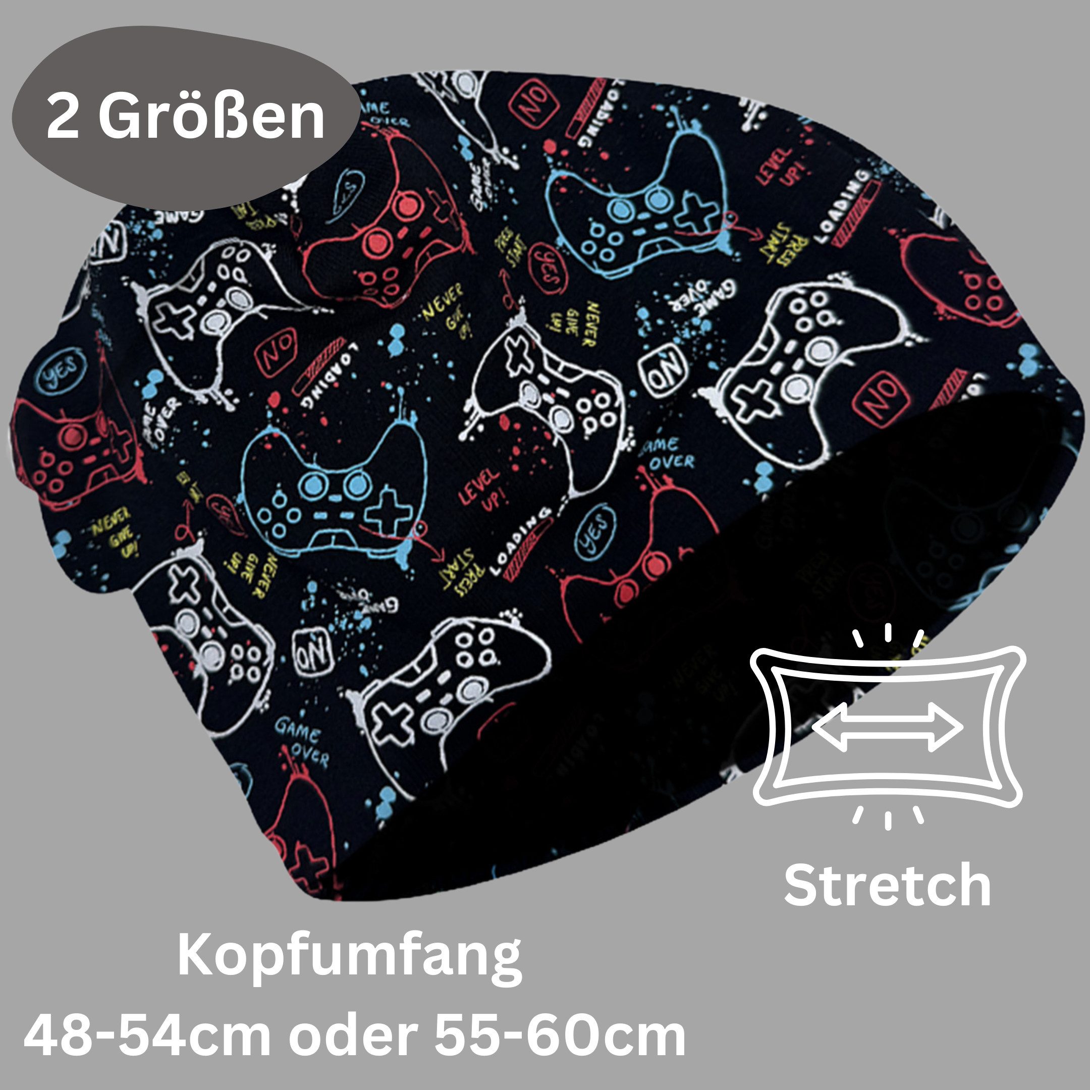 HECKBO Beanie 360° Reflektor Kinder Beanie Mütze & Loop Schal Set – Bild 3 von 5