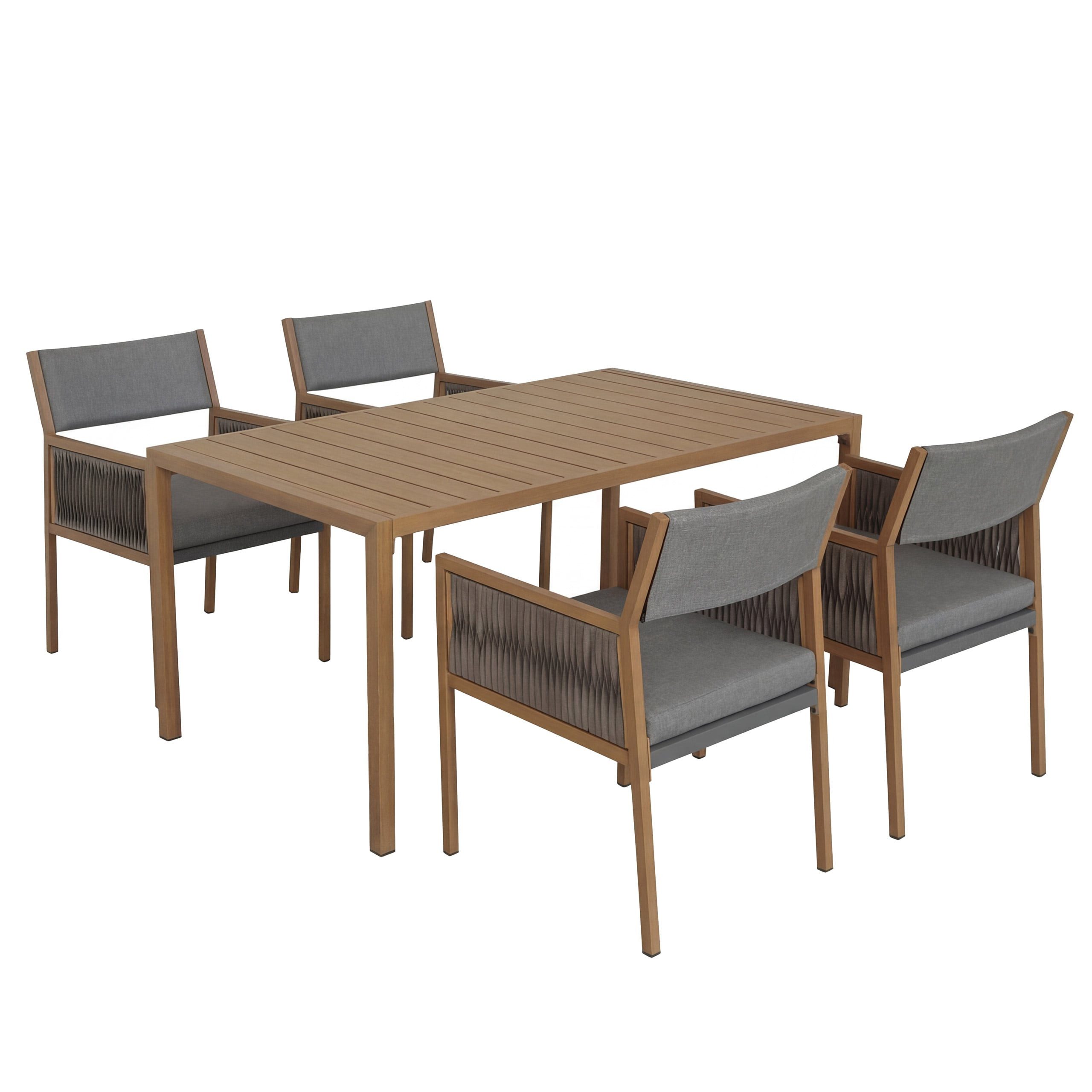 MCW Sitzgruppe MCW-Q12-4, (Set, 5-tlg), Maximale Dauerbelastbarkeit je Sitzplatz: 120 kg