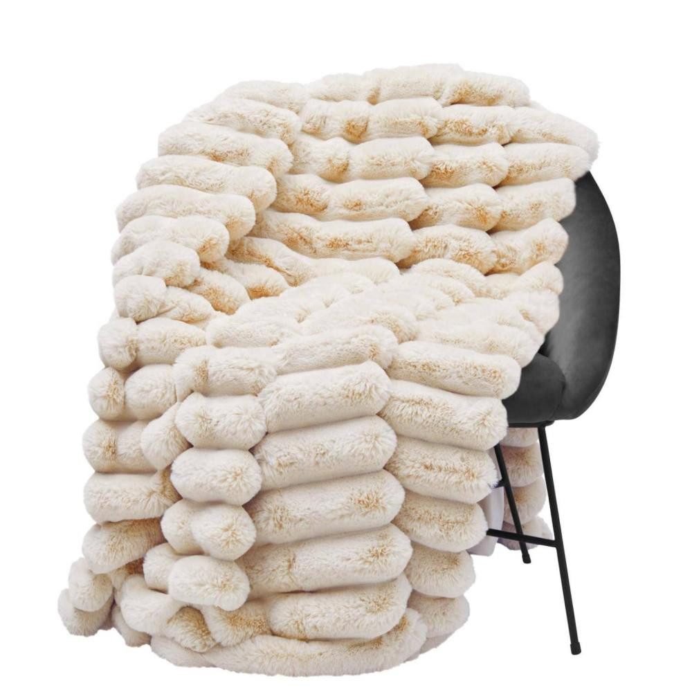 Plaid Liny 140 x 220 cm, Plaid von Skinnwille, Eskimo