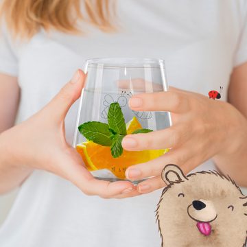 Mr. & Mrs. Panda Cocktailglas Biene Liebe - Transparent - Geschenk, Cocktail Glas mit Wunschtext, C, Premium Glas, Personalisierbar
