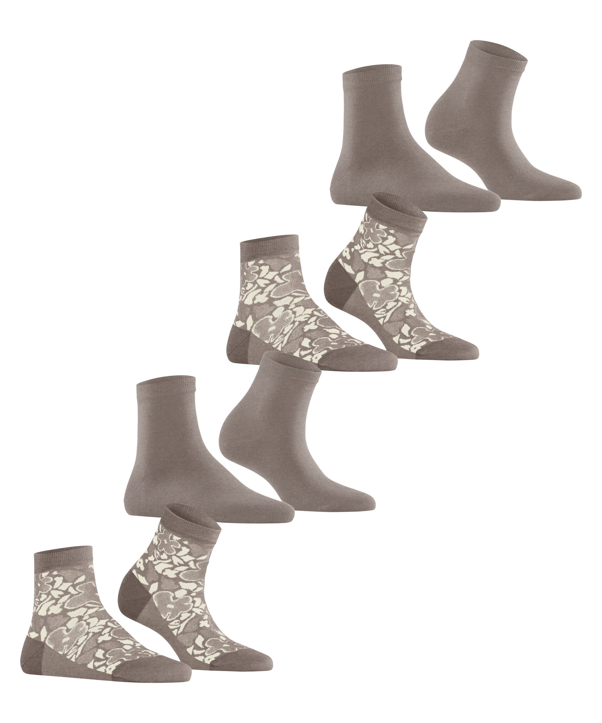 Esprit Kurzsocken Geranium Flower 4-Pack Kurzsocken (4-Paar)