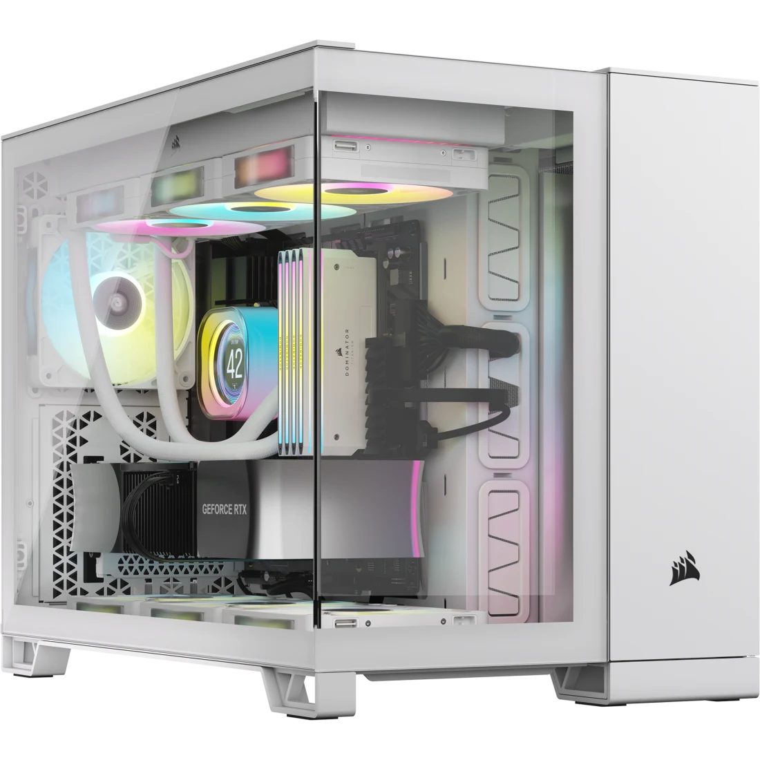 Corsair PC-Gehäuse 2500X LINK Tempered Glass mATX Mid-Tower