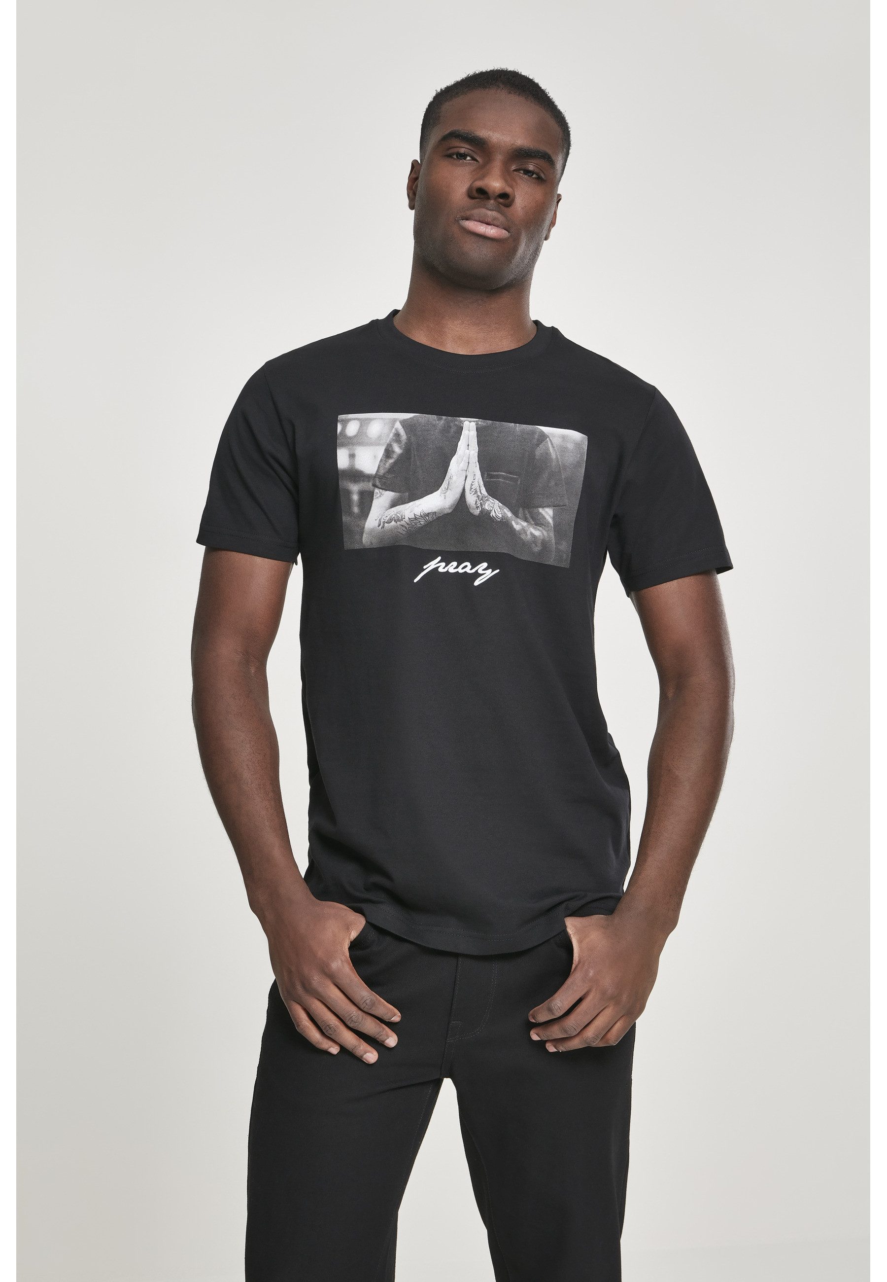 MisterTee T-Shirt MisterTee Herren Pray Tee (1-tlg)