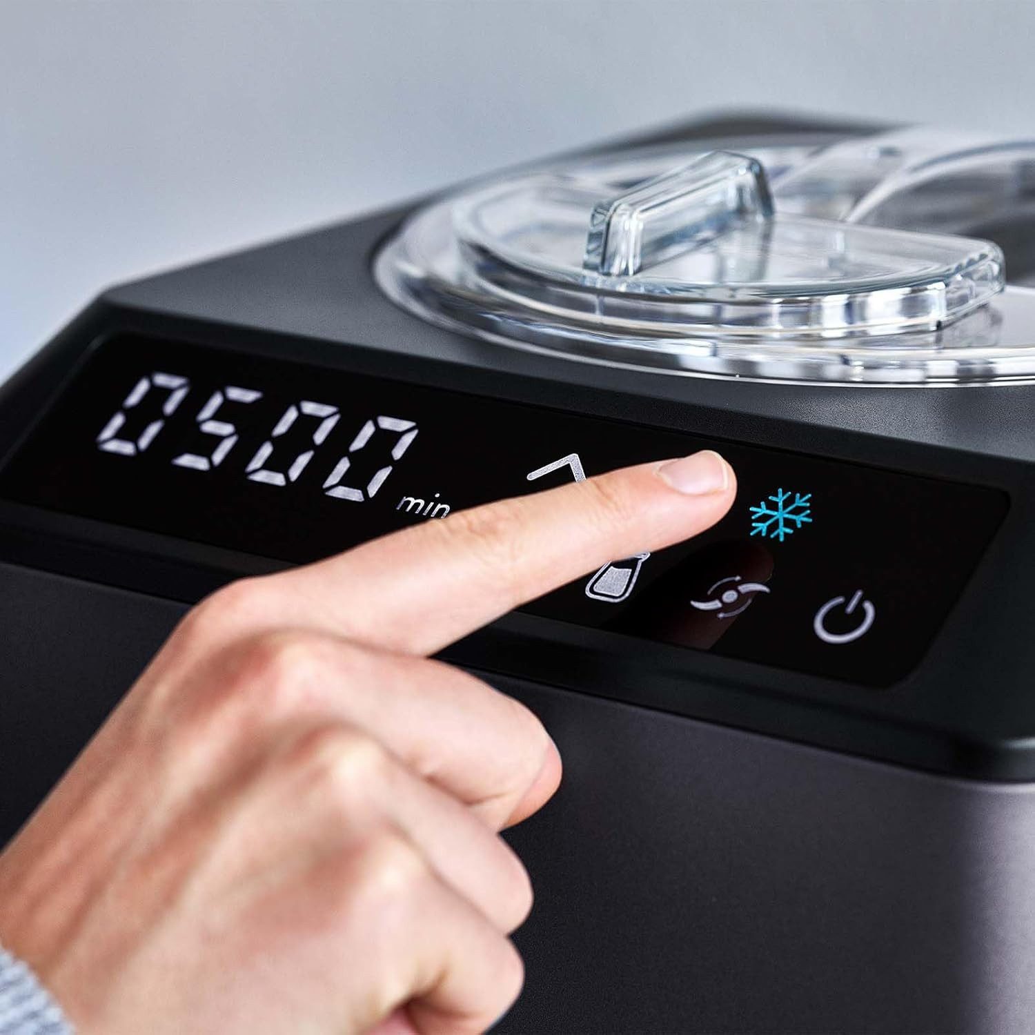 Springlane Eismaschine - Selbstkühlend mit Kompressor, 2,5L Eiscreme & Joghurt Maker -, 2,50 l, 250,00 W, inklusive Eislöffel