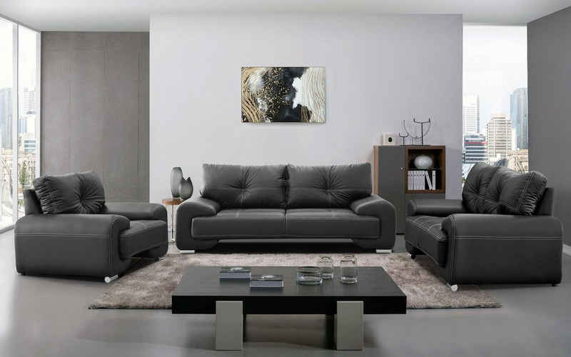 Beautysofa Big-Sofa »Polstergarnitur Omega Set 3+2+1 Sofa Wohnzimmer Sofagarnitur 3-tlg Couch«