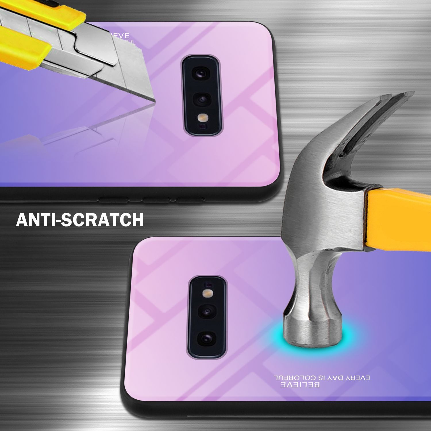 Cadorabo Handyhülle für Samsung Galaxy S10e Hülle Samsung Galaxy S10e, Robustes Hard Case - Handy Schutzhülle - Hülle - Back Cover Bumper