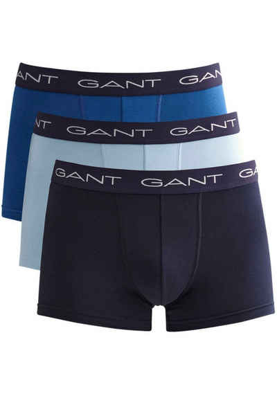 Gant Boxershorts »TRUNK 3-PACK« (Packung, 3-St., 3er-Pack) mit buntem, elastischem Bund