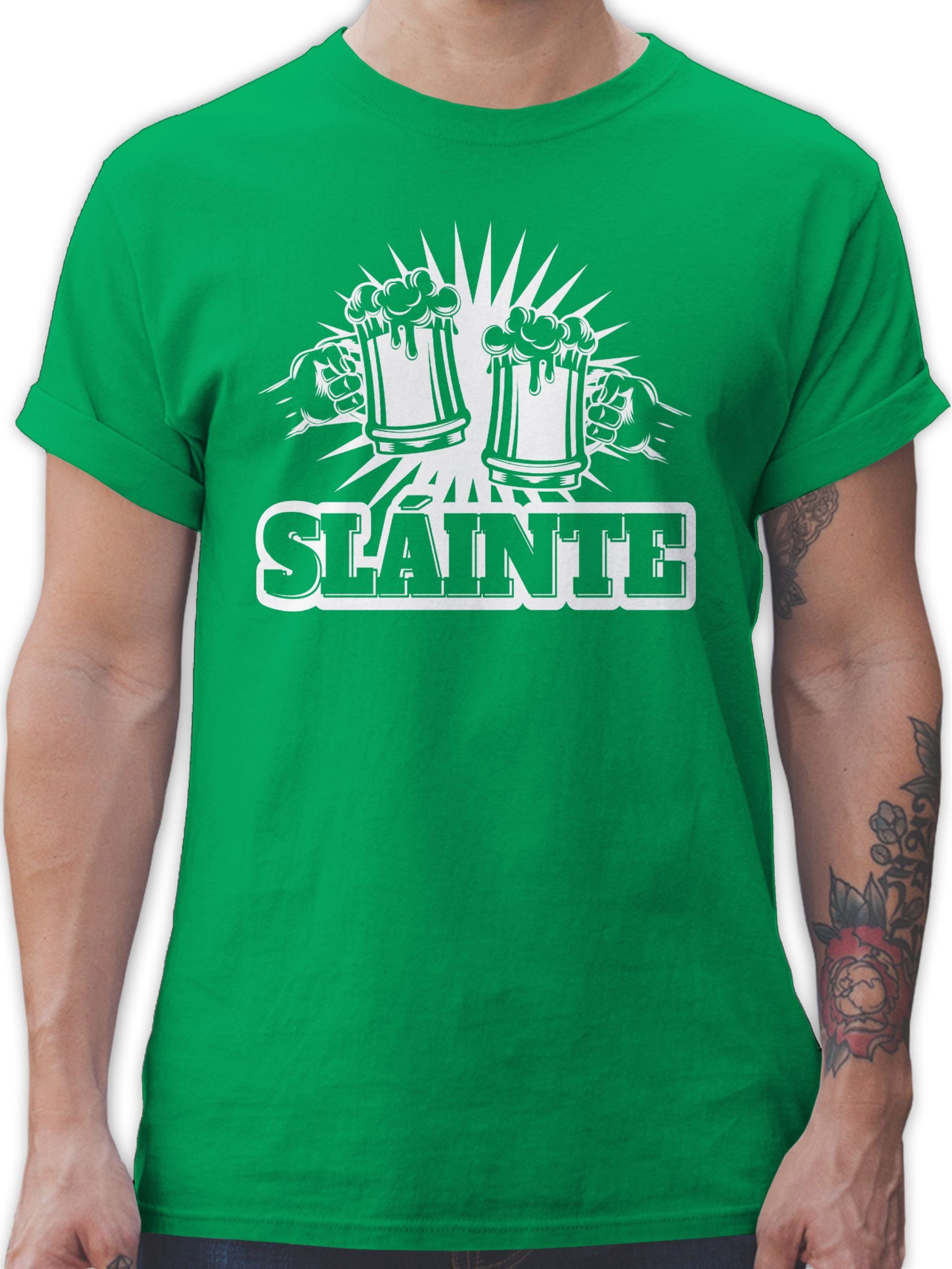 Shirtracer T-Shirt Sláinte - St. Patricks Day St. Patricks Day 01 Grün