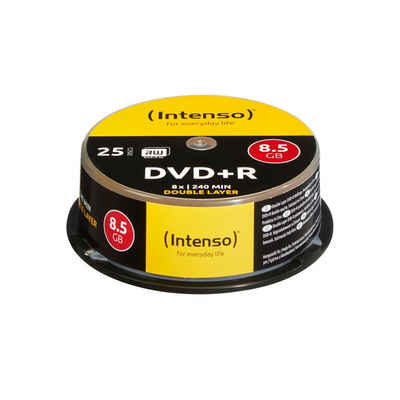 Intenso DVD-Rohling DVD+R 8.5GB 8x Double Layer 25er Cakebox