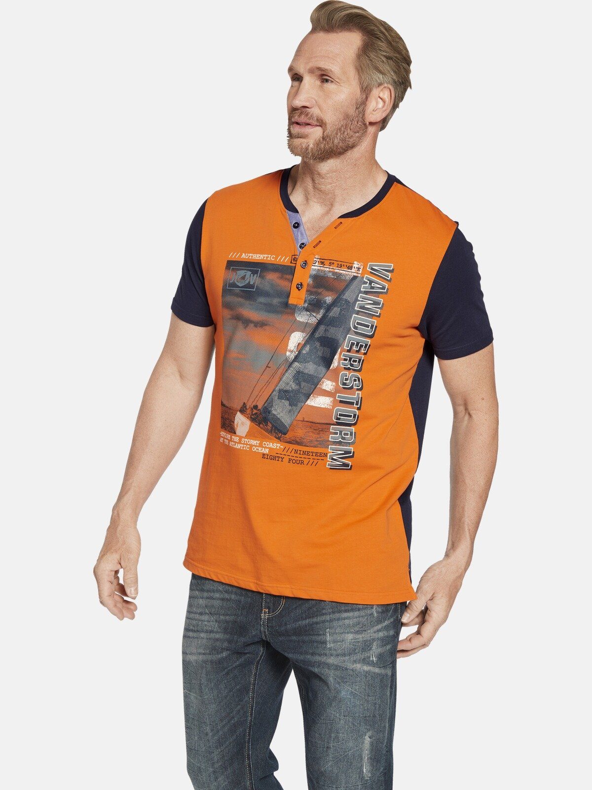 Jan Vanderstorm T-Shirt MUNIBERT mit Segelsport-Motiv